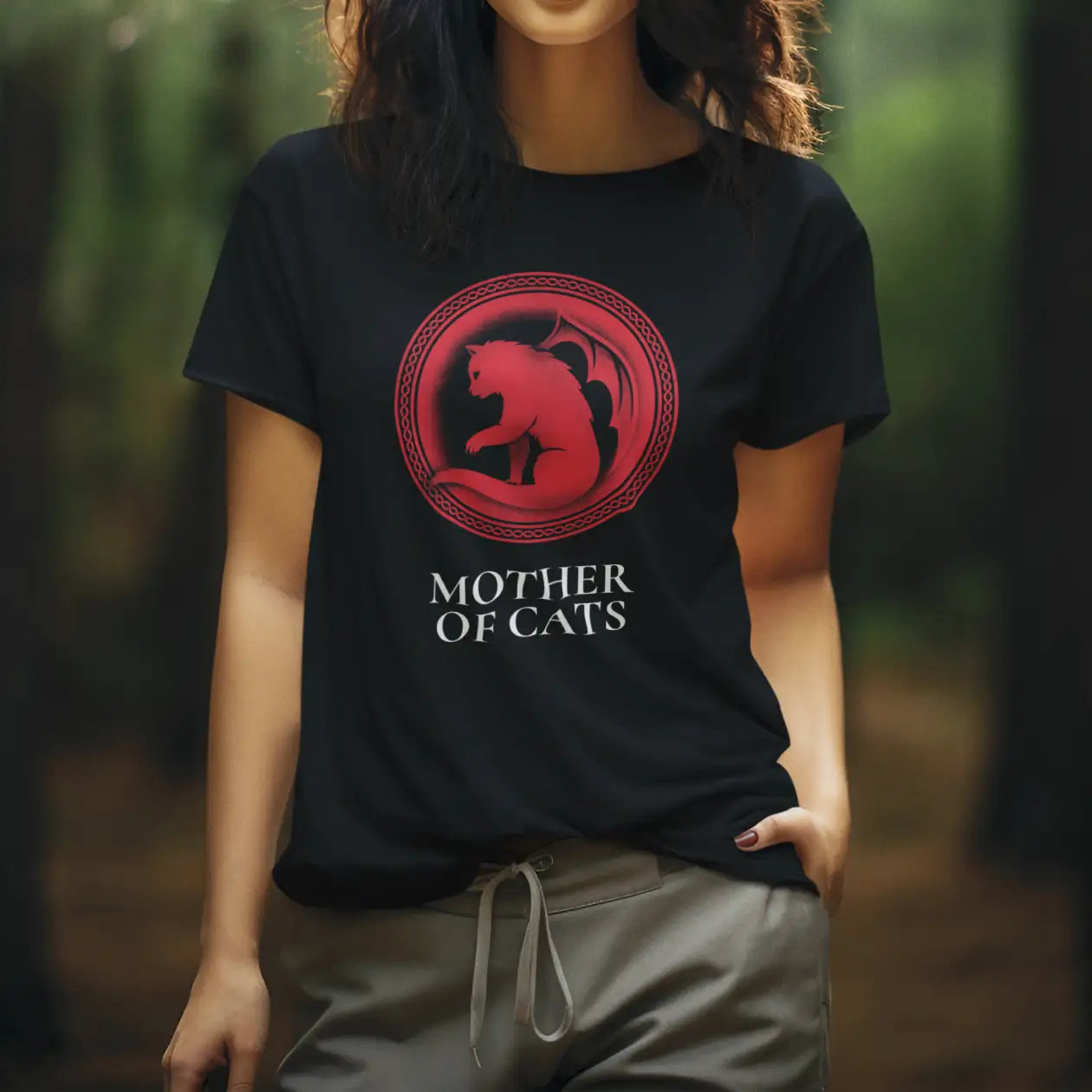 Mother of Cats Cotton T-Shirt