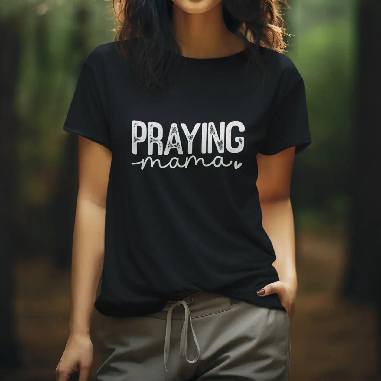 Praying Mama Cotton T-Shirt