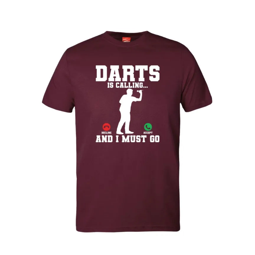 Darts Is Calling Cotton T-Shirt
