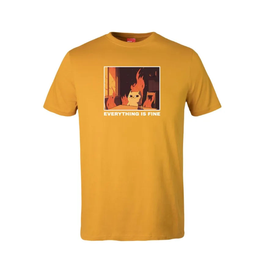 Everything Is Fine Cotton T-Shirt
