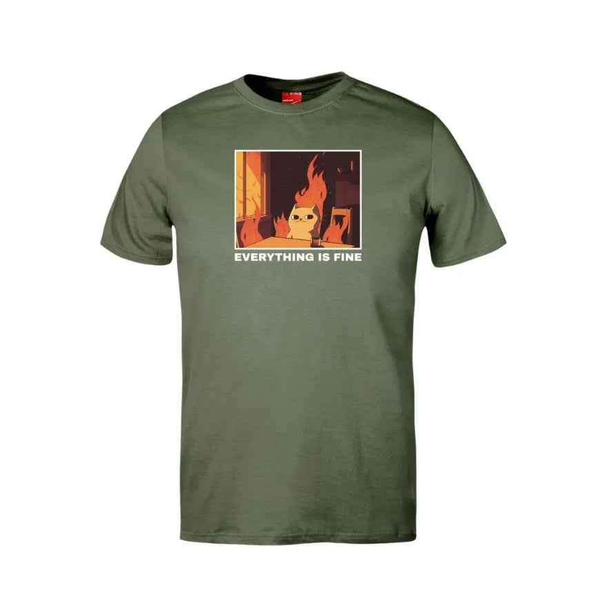 Everything Is Fine Cotton T-Shirt