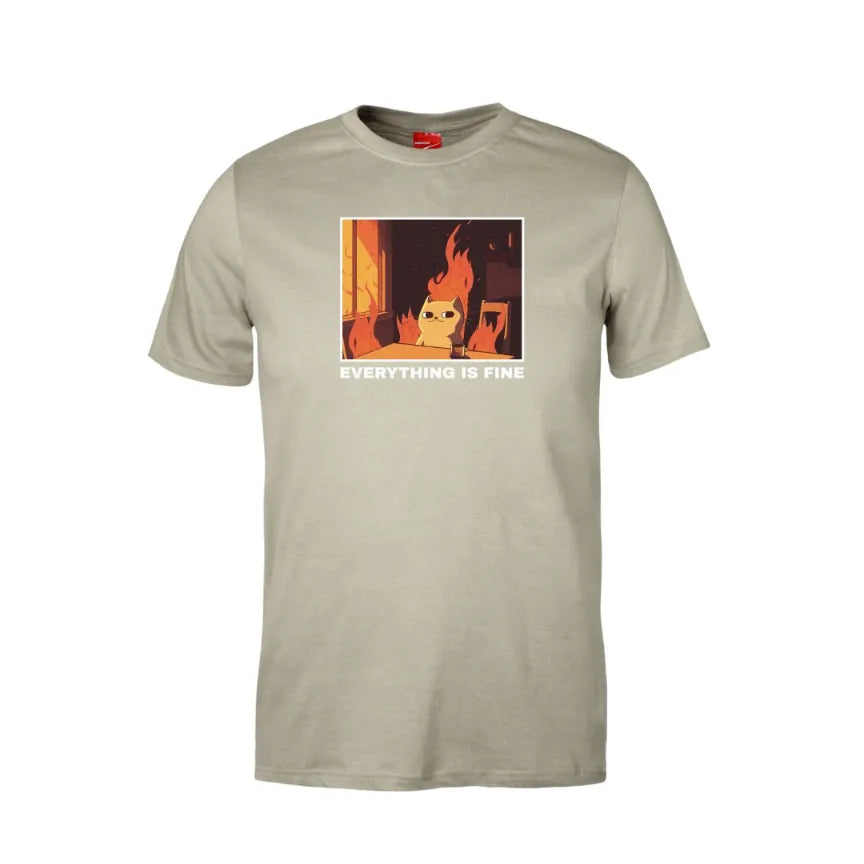 Everything Is Fine Cotton T-Shirt
