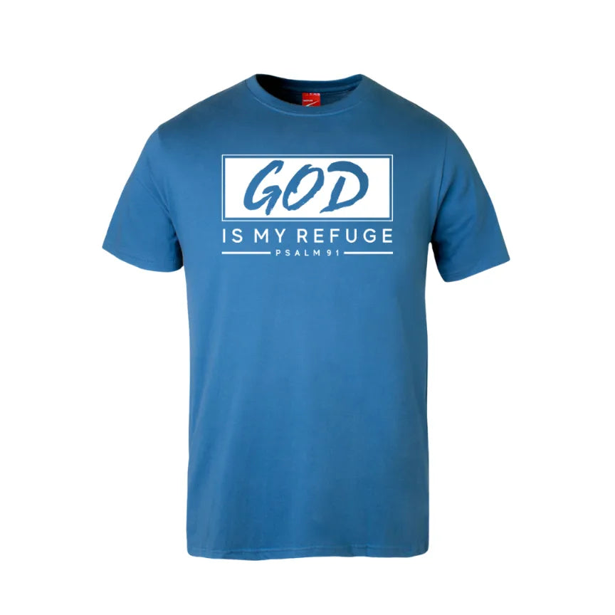 God Is My Refuge Cotton T-Shirt