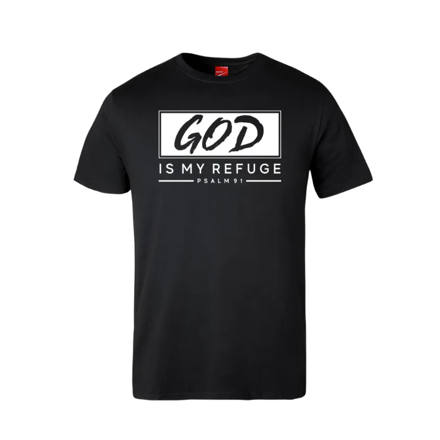 God Is My Refuge Cotton T-Shirt