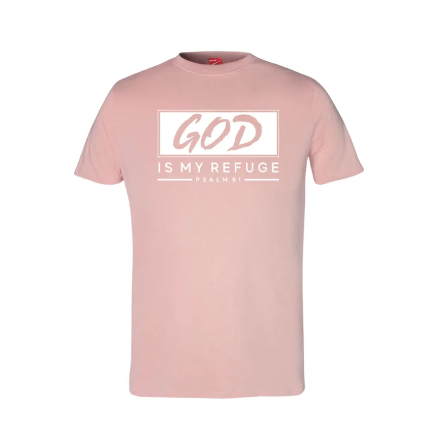 God Is My Refuge Cotton T-Shirt