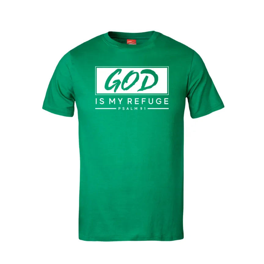 God Is My Refuge Cotton T-Shirt