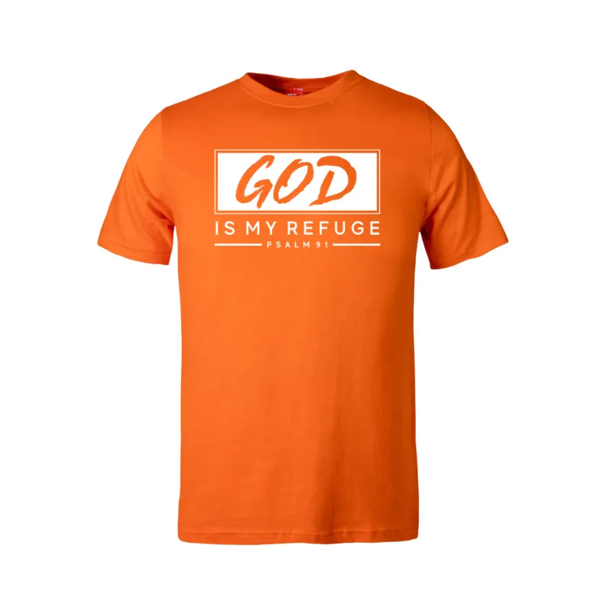 God Is My Refuge Cotton T-Shirt