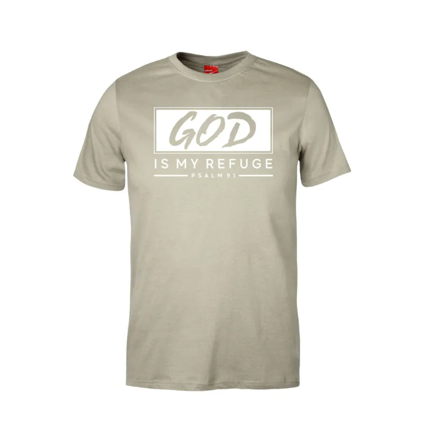 God Is My Refuge Cotton T-Shirt