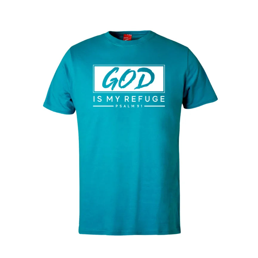God Is My Refuge Cotton T-Shirt