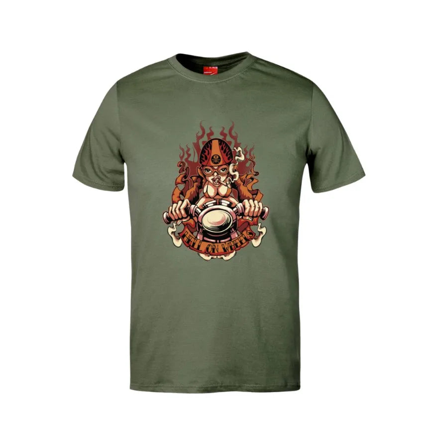 Hell On Wheels Cotton T-Shirt