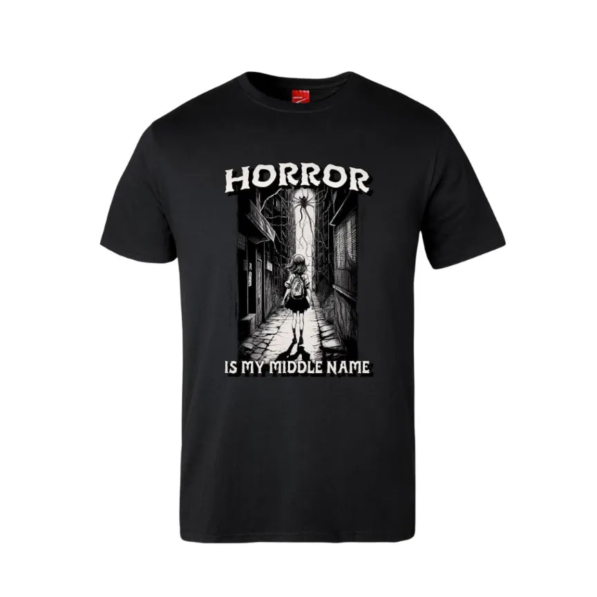 Horror Is My Middle Name Cotton T-Shirt