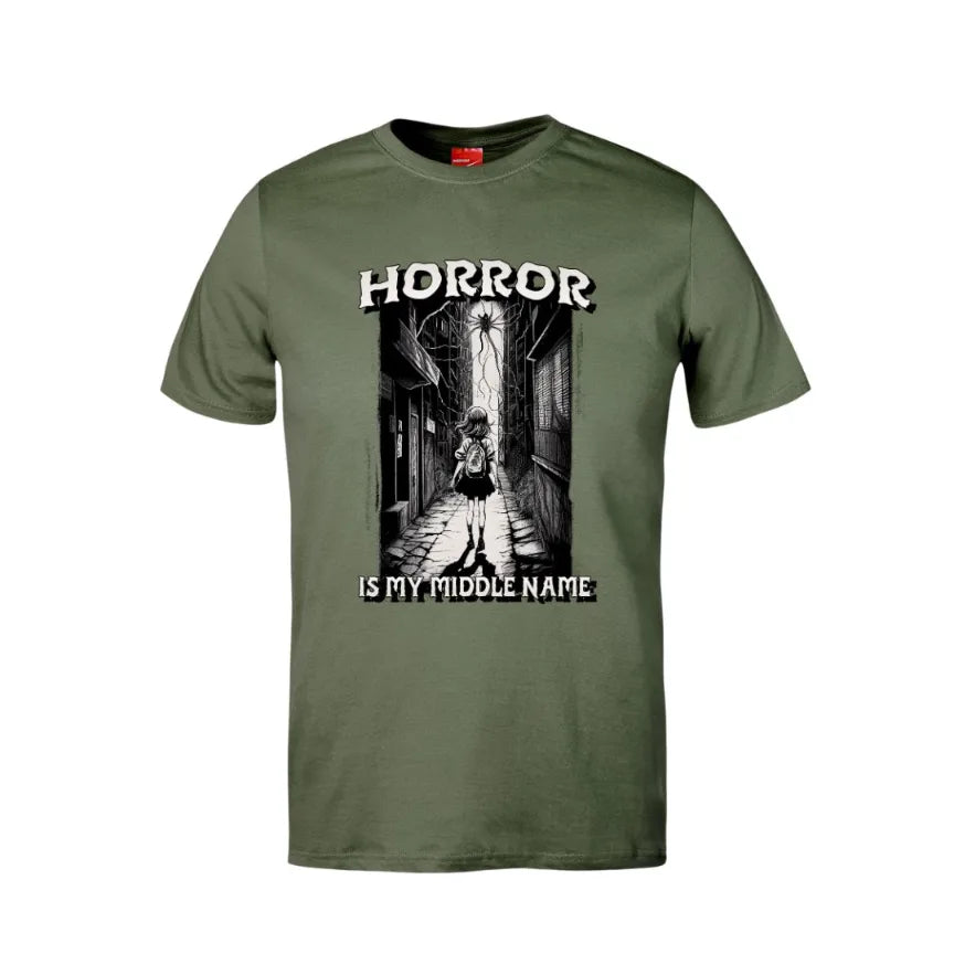 Horror Is My Middle Name Cotton T-Shirt