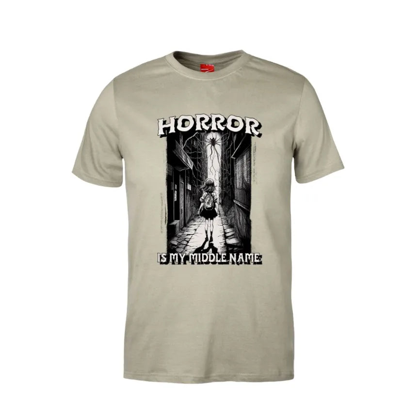 Horror Is My Middle Name Cotton T-Shirt