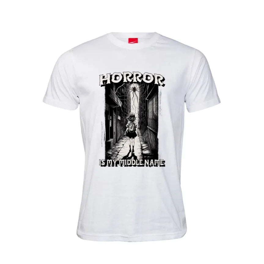 Horror Is My Middle Name Cotton T-Shirt