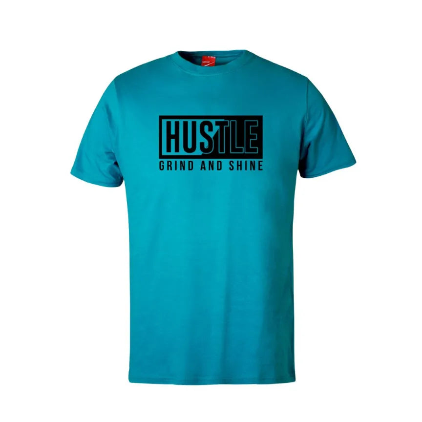 Hustle Grind and Shine Cotton T-Shirt