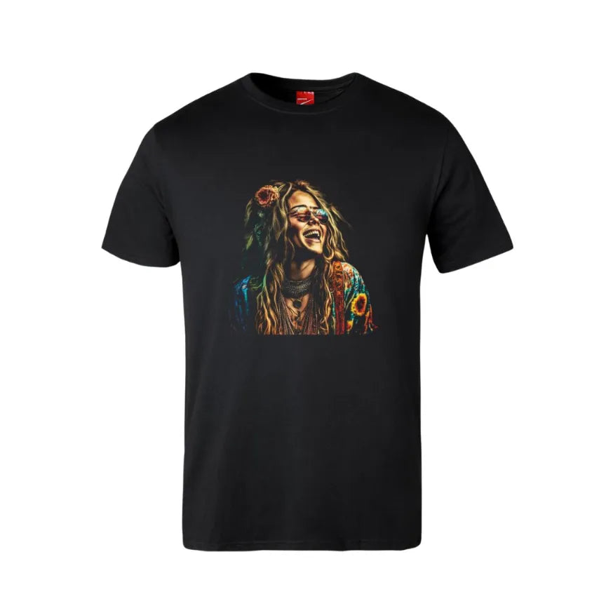 Janis Joplin Colourful Cotton T-Shirt