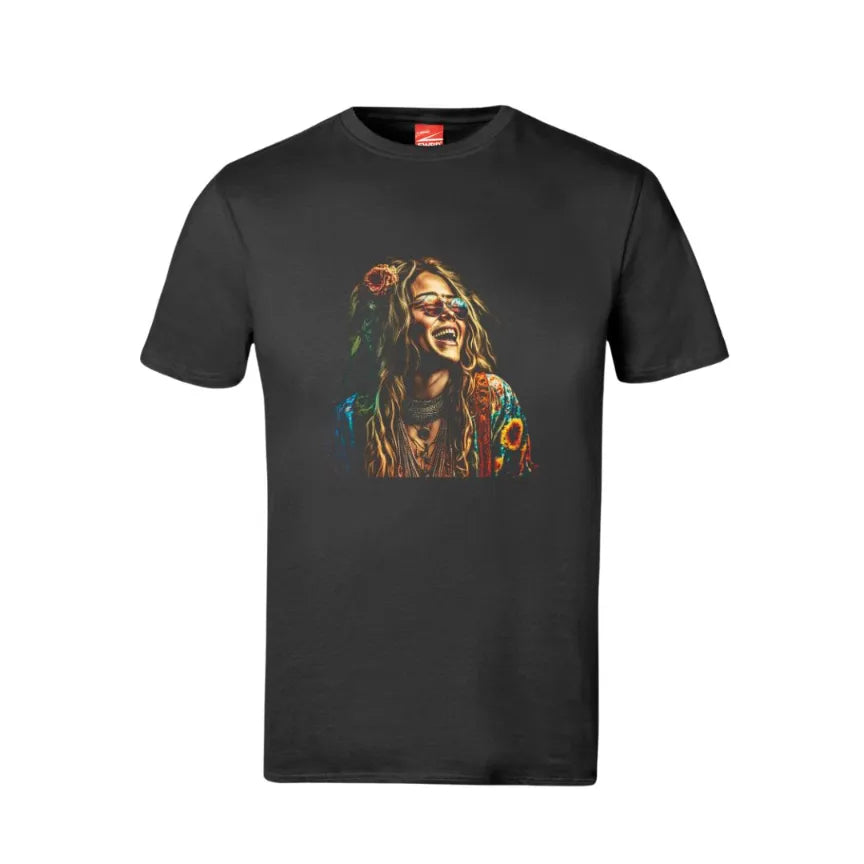 Janis Joplin Colourful Cotton T-Shirt