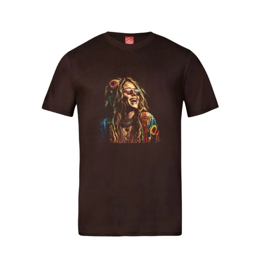 Janis Joplin Colourful Cotton T-Shirt