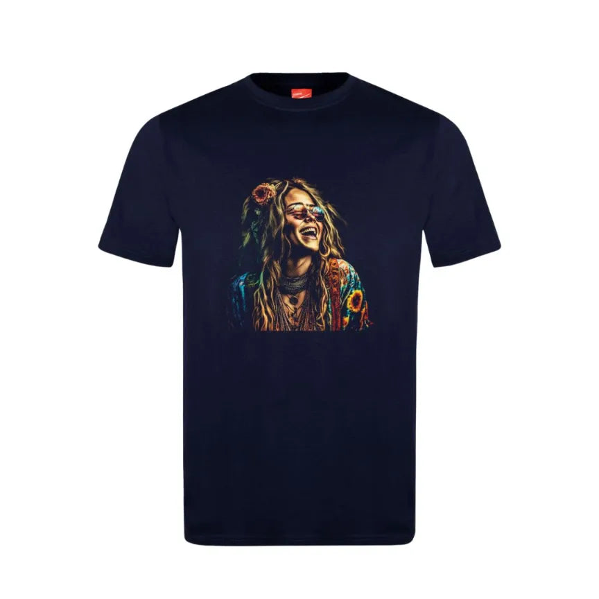 Janis Joplin Colourful Cotton T-Shirt
