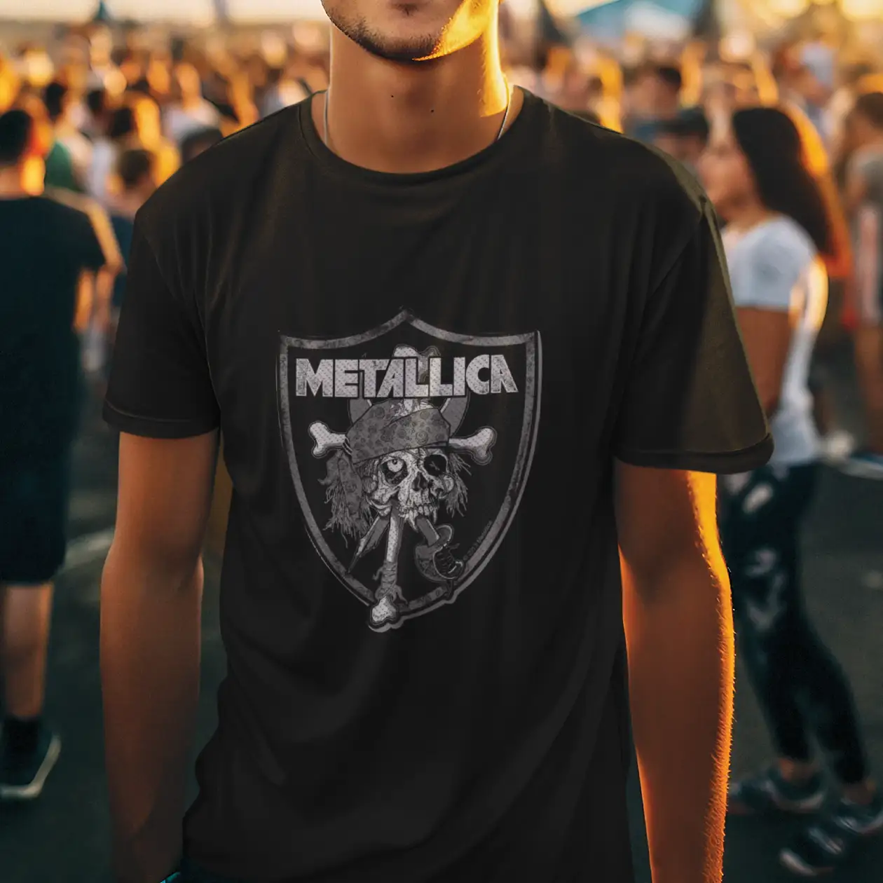 Metallica Badge Cotton T-Shirt