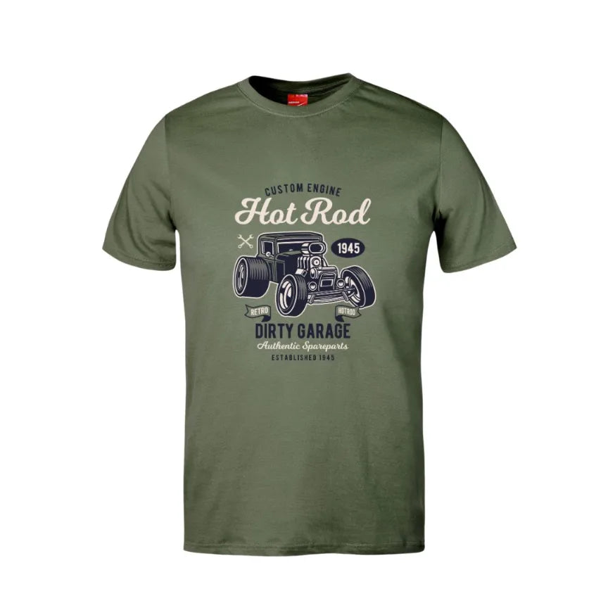 Retro Hotrod Cotton T-Shirt
