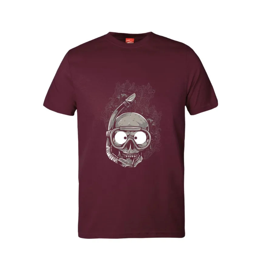 Scuba Skull Cotton T-Shirt