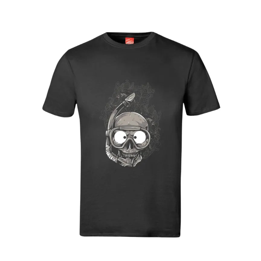 Scuba Skull Cotton T-Shirt