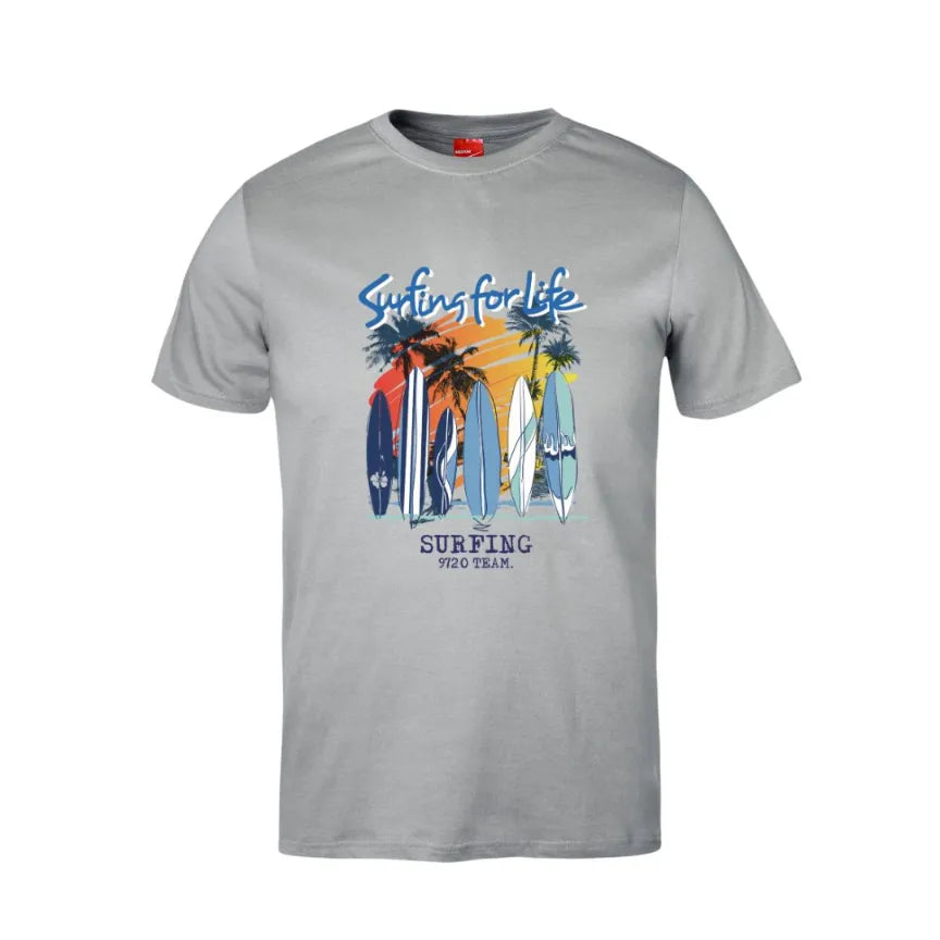Surfing For Life Cotton T-Shirt