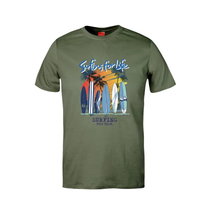 Surfing For Life Cotton T-Shirt