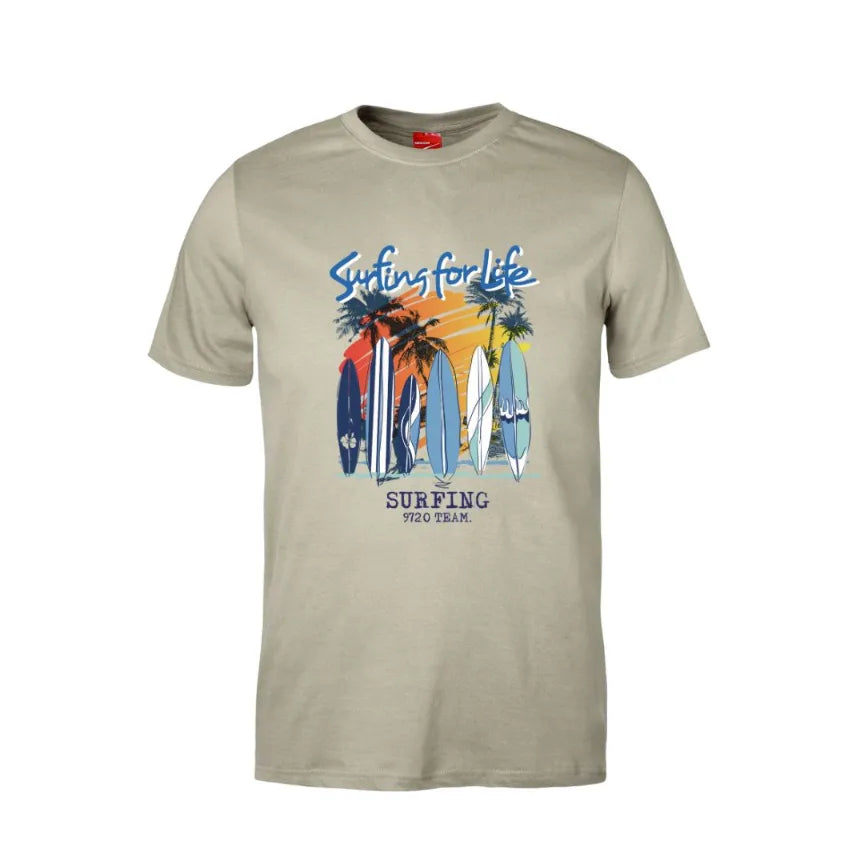 Surfing For Life Cotton T-Shirt