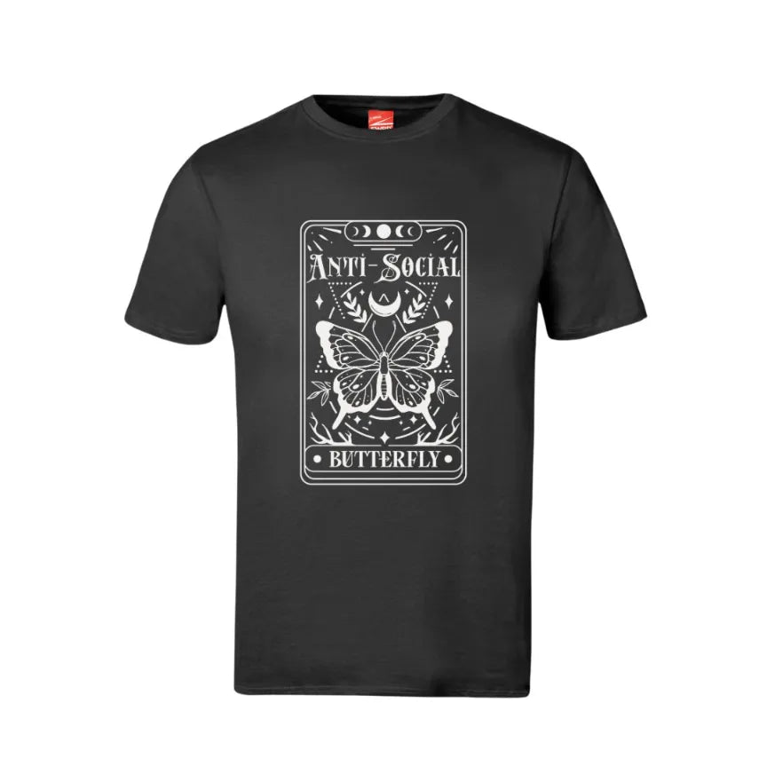 Tarot The AntiSocial Butterfly Plain Cotton T-Shirt