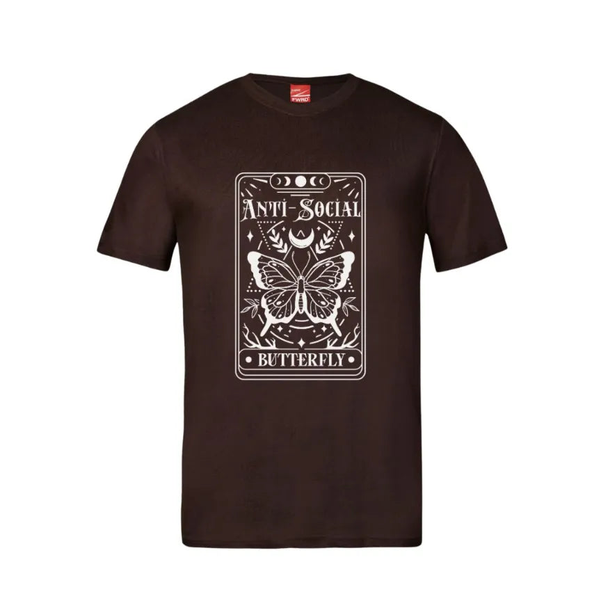 Tarot The AntiSocial Butterfly Plain Cotton T-Shirt