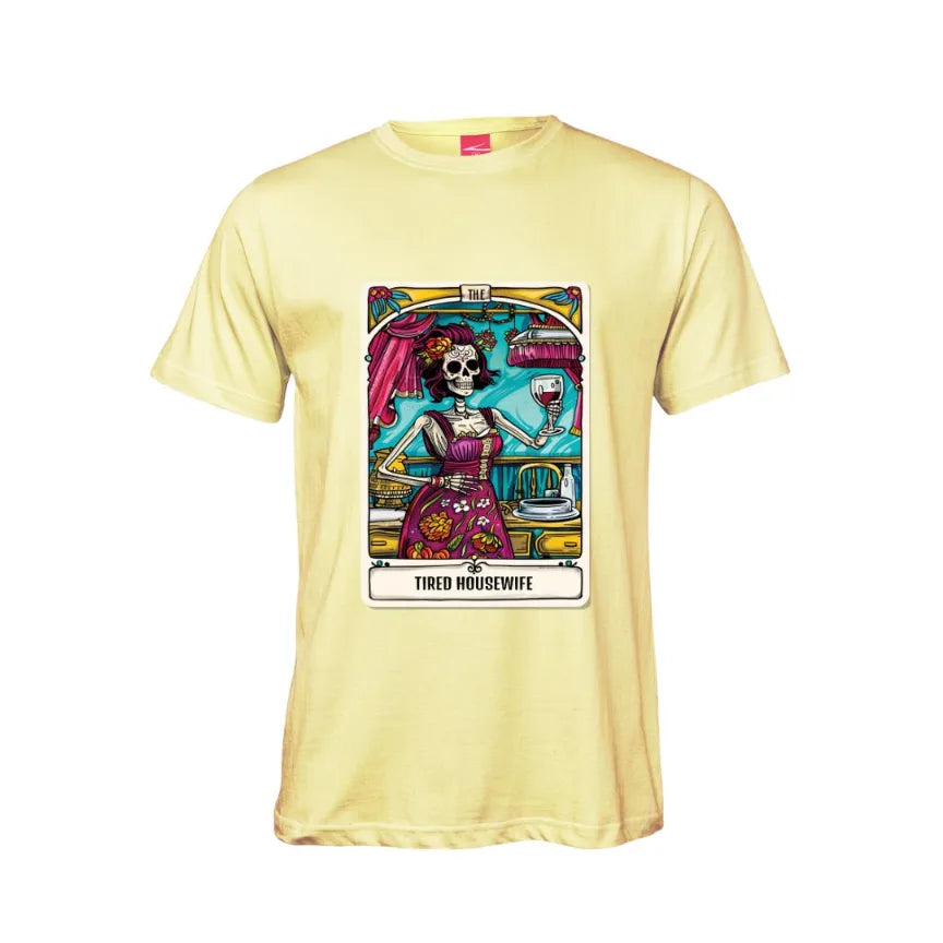 Tarot The Tired Housewife Cotton T-Shirt
