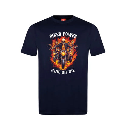 Biker Power Ride Or Die Cotton T-Shirt
