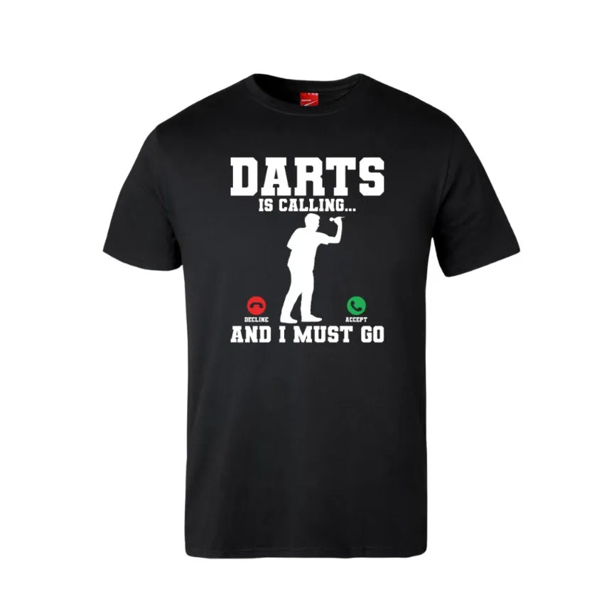Darts Is Calling Cotton T-Shirt