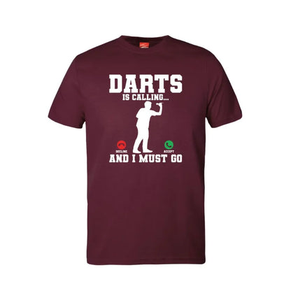 Darts Is Calling Cotton T-Shirt