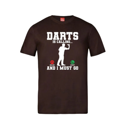 Darts Is Calling Cotton T-Shirt