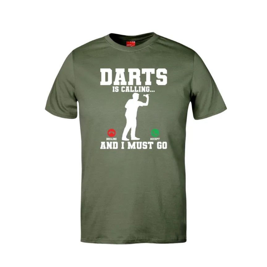 Darts Is Calling Cotton T-Shirt
