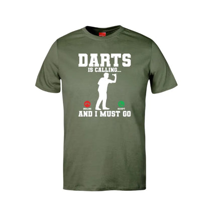 Darts Is Calling Cotton T-Shirt