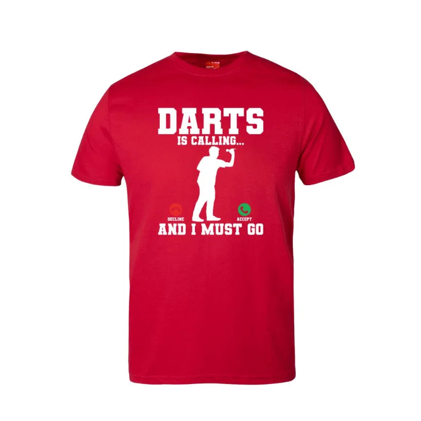 Darts Is Calling Cotton T-Shirt