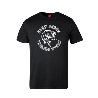 Even Jesus Had A Fishing Story Cotton T-Shirt