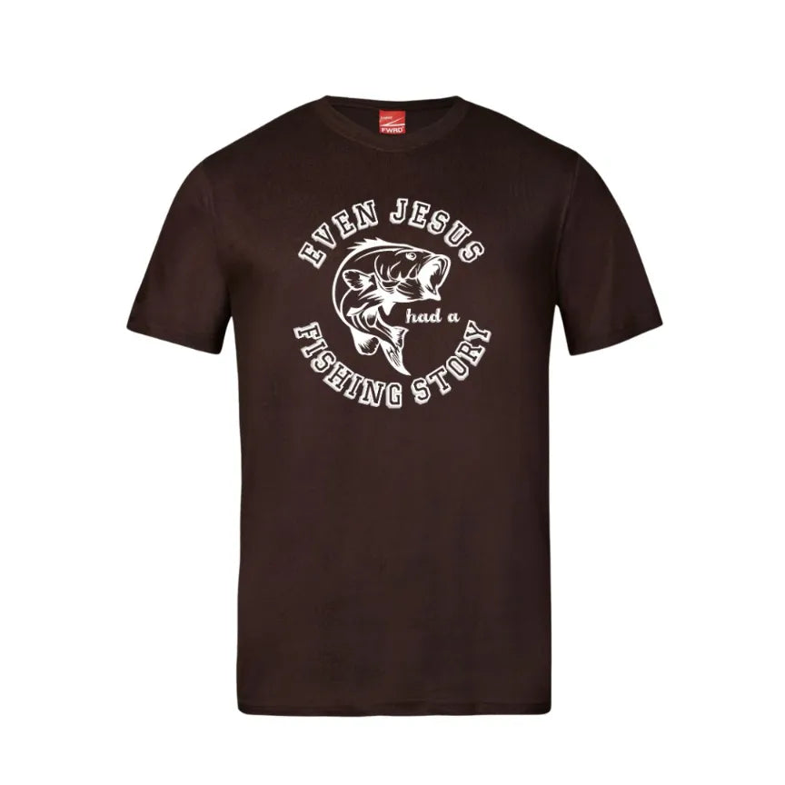 Even Jesus Had A Fishing Story Cotton T-Shirt