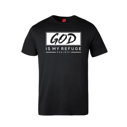 God Is My Refuge Cotton T-Shirt
