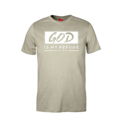 God Is My Refuge Cotton T-Shirt