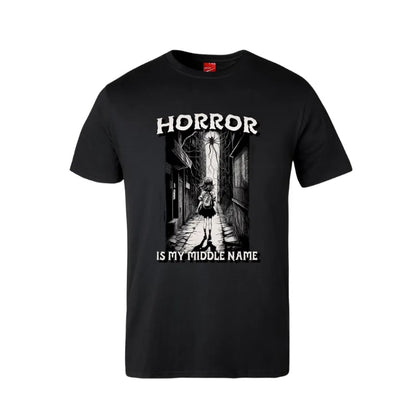 Horror Is My Middle Name Cotton T-Shirt