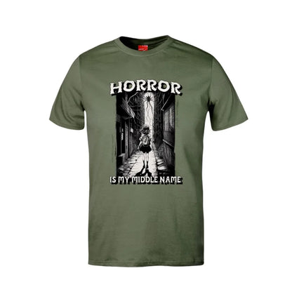 Horror Is My Middle Name Cotton T-Shirt