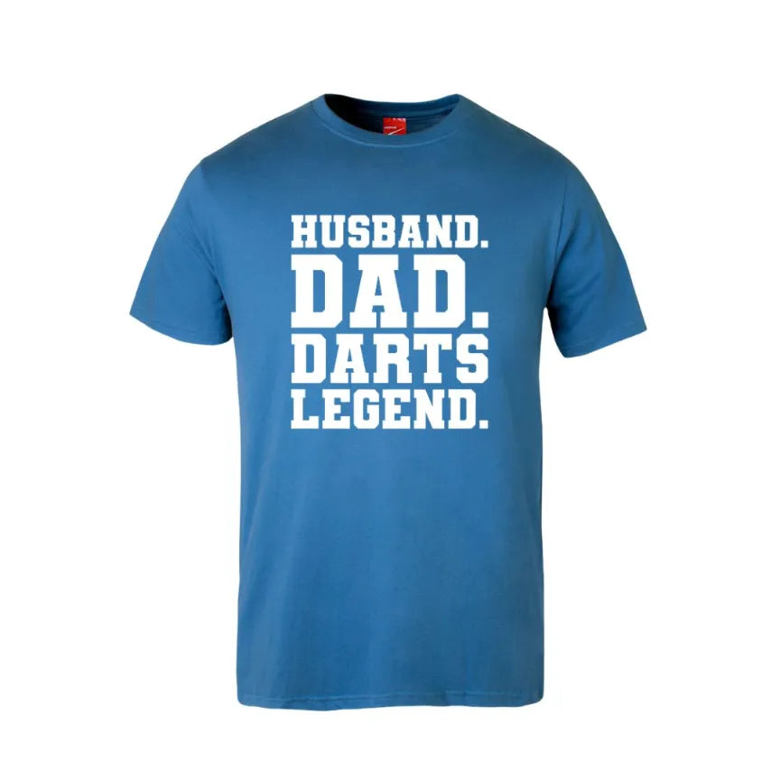 Husband Dad Darts Legend Cotton T-Shirt