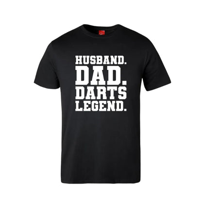 Husband Dad Darts Legend Cotton T-Shirt