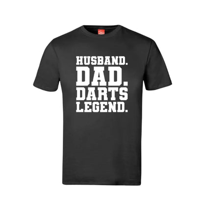 Husband Dad Darts Legend Cotton T-Shirt