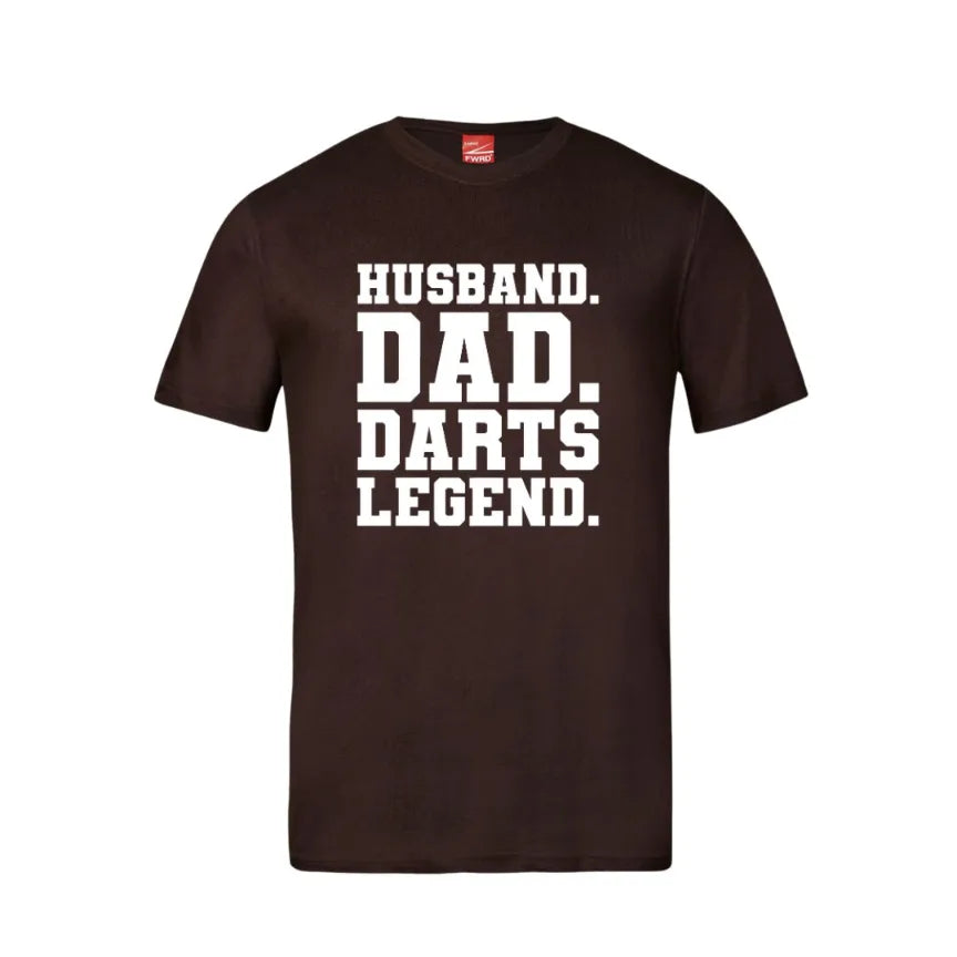 Husband Dad Darts Legend Cotton T-Shirt